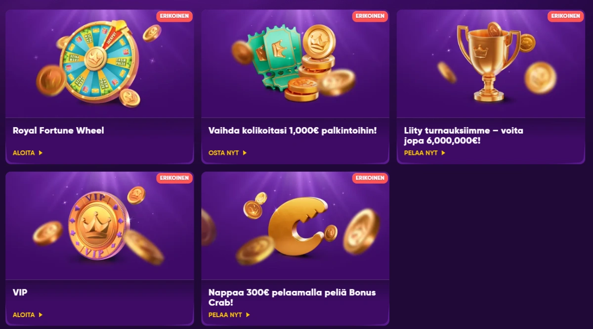 kingmaker casino bonustarjoukset