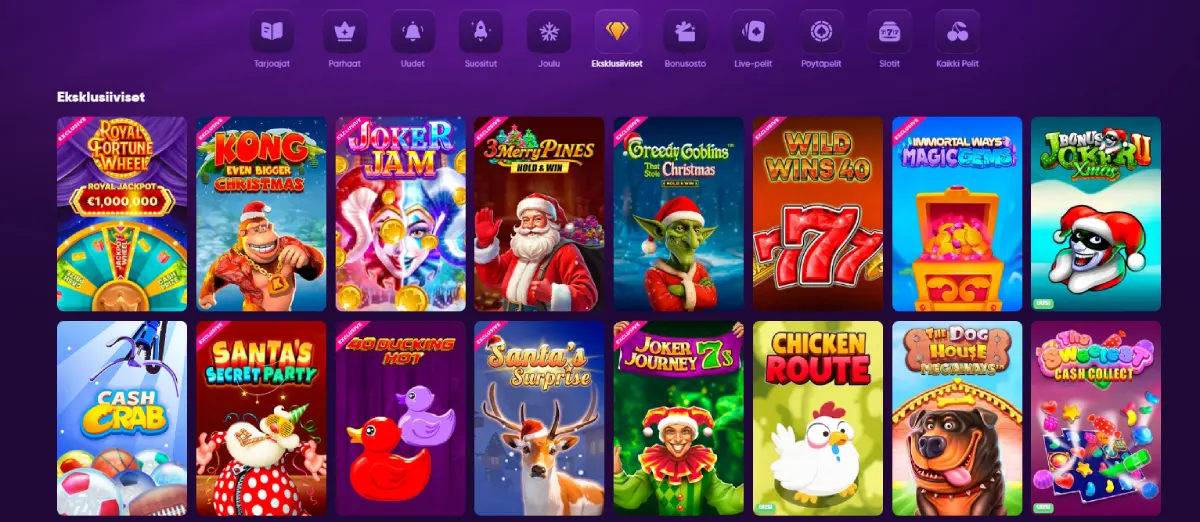 kingmaker casino eksclusiiviset